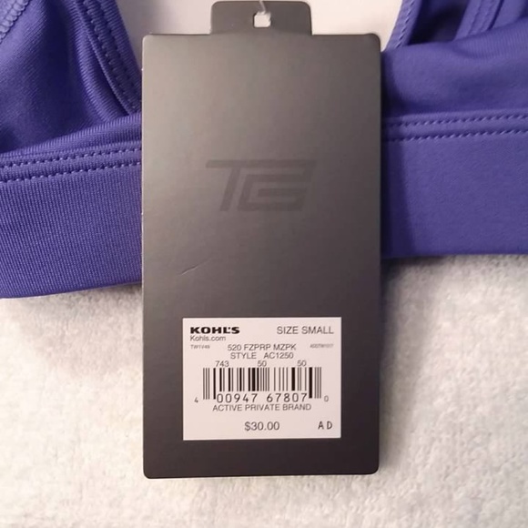 Ladies Tek Gear Purple And Pink Sports Bra Small - Picture 7 of 8